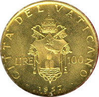 100 lire - Vatican