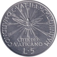 5 lire - Vatican