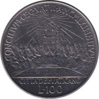 100 lire - Vatican