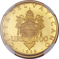 100 lire - Vatican