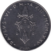 50 lire - Vatican