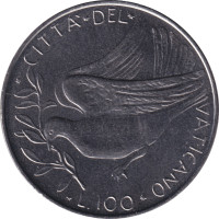 100 lire - Vatican