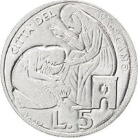 5 lire - Vatican