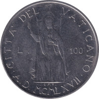 100 lire - Vatican