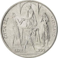 100 lire - Vatican