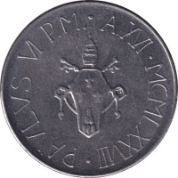 50 lire - Vatican