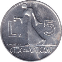 5 lire - Vatican