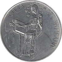 10 lire - Vatican