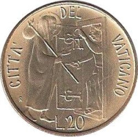 20 lire - Vatican