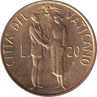 20 lire - Vatican