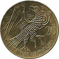 20 lire - Vatican