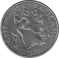 50 lire - Vatican