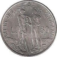 50 lire - Vatican