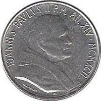 100 lire - Vatican