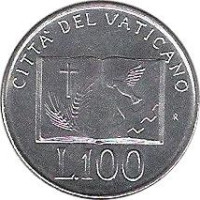 100 lire - Vatican