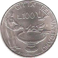 100 lire - Vatican