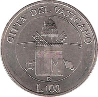 100 lire - Vatican