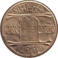 200 lire - Vatican