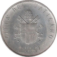 500 lire - Vatican