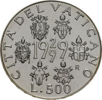 500 lire - Vatican