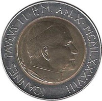 500 lire - Vatican