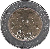 500 lire - Vatican