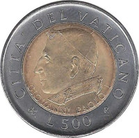 500 lire - Vatican