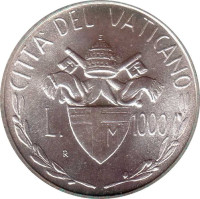 1000 lire - Vatican