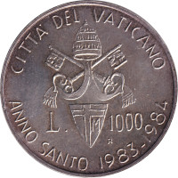 1000 lire - Vatican