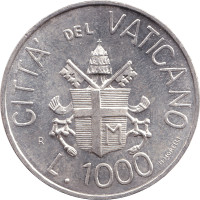 1000 lire - Vatican