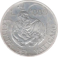 1000 lire - Vatican