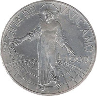 1000 lire - Vatican