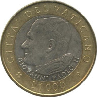 1000 lire - Vatican