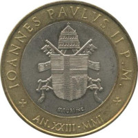 1000 lire - Vatican