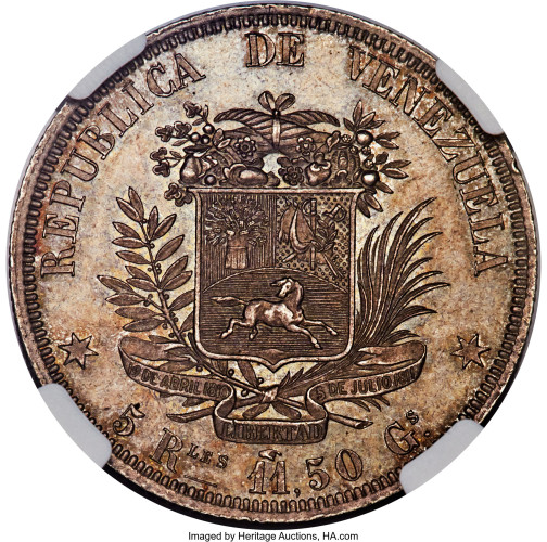 5 reales - Vénézuéla