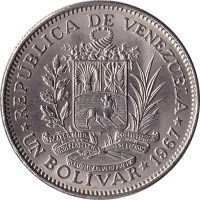 1 bolivar - Vénézuéla