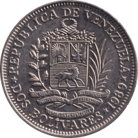 2 bolivares - Vénézuéla