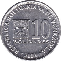 10 bolivares - Vénézuéla