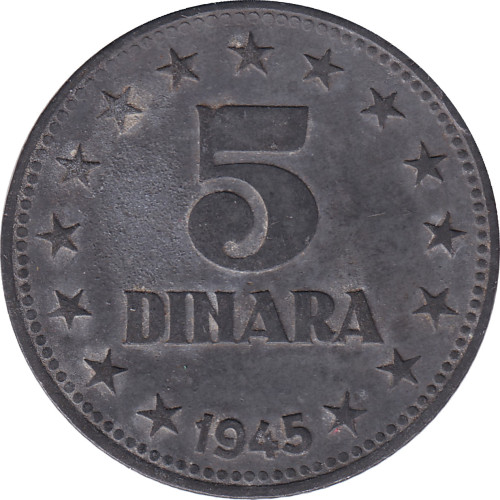 5 dinara - Yougoslavie