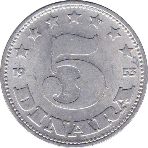 5 dinara - Yugoslavia