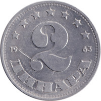 2 dinara - Yugoslavia