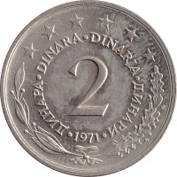 2 dinara - Yugoslavia