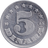 5 dinara - Yugoslavia