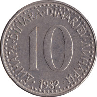 10 dinara - Yugoslavia