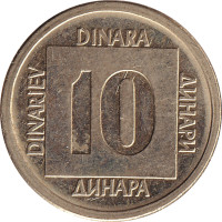 10 dinara - Yugoslavia