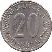 20 dinara - Yugoslavia