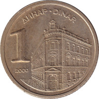 1 dinar - Yougoslavie