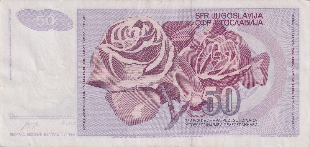 50 dinara - Yougoslavie
