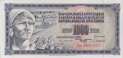 1000 dinara - Yugoslavia