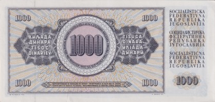 1000 dinara - Yugoslavia